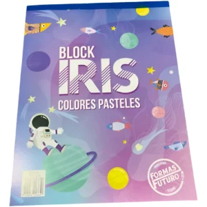 Block Papel Iris Colores Pastel Tamaño Carta X 35 Hojas Pastel