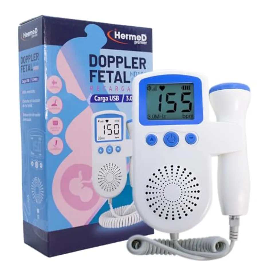 Doppler Fetal Portátil Recargable